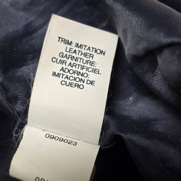 Tommy Hilfiger Satchel Handbag Purse Black White Geometric Print Faux Leather - Picture 5 of 12